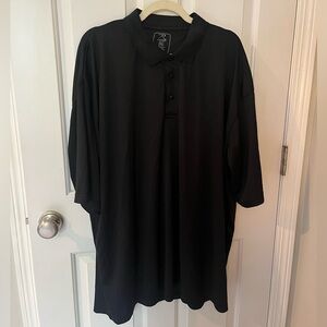 Men’s 3XL Performance Polo Shirt, Black